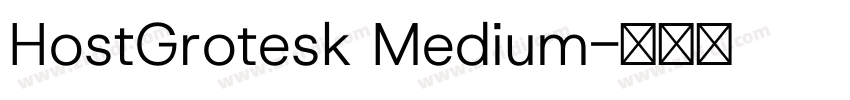 HostGrotesk Medium字体转换